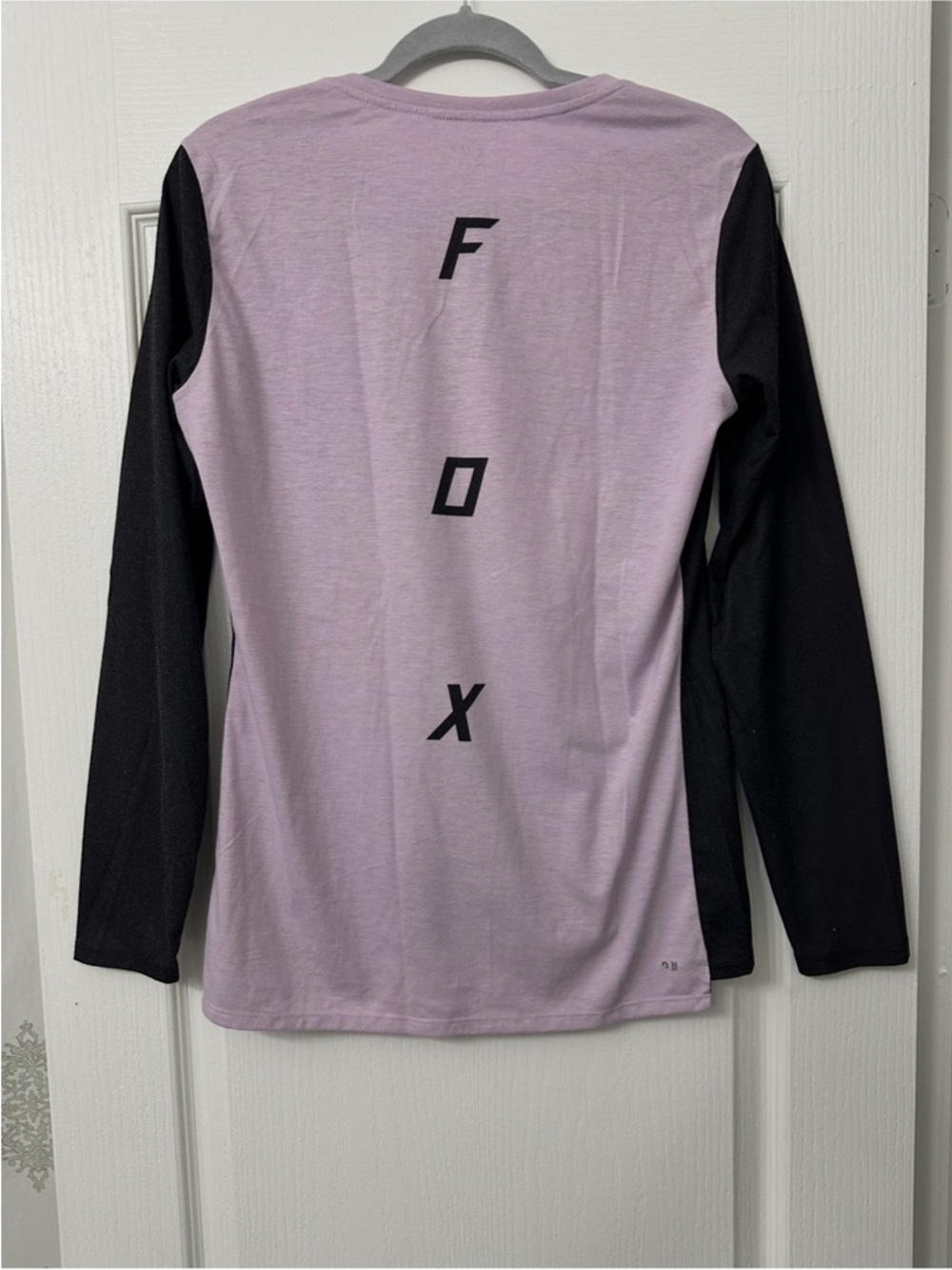 Fox Black and Light Pink Long Sleeve V-Neck Jersey - Picture 2 of 2